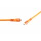3. Flexline FL31-77157 USB Cable USB 3.2 Gen 2x2 1.5m USB C 20 Gbit/s 240W Orange