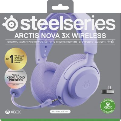 9. Steelseries Arctis Nova 3X Wireless for Xbox headphones, Levander