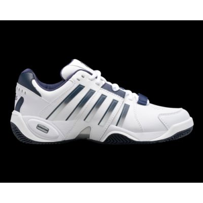 K-Swiss men's sneakers ACCOMPLISH IV WHITE/PEACOAT/SILVER-M (07387-177-M)