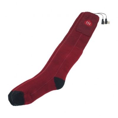 22. GLOVII POWER BANK HEATED SOCKS SIZE M (35-40), RED, BATTERIES, CHARGER AND REMOTE CONTROL INCLUDED, GQ3M
