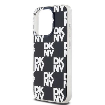 6. DKNY IML Checkered Mono Pattern case for iPhone 15 Pro Max - black