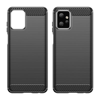 7. Carbon Case for Motorola Moto G Power 2023 flexible silicone carbon cover black