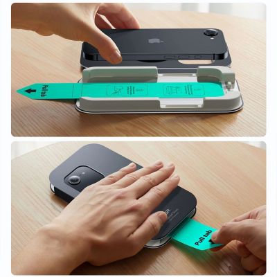 9. ESR UltraFit Tempered Glass 2-pack case for iPhone 13 / 13 Pro / 14 / 16e / 17e