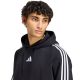 4. Men's adidas Essentials 3-Stripes Fleece Hoodie Black KY6602