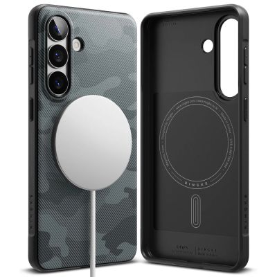 2. Ringke Onyx Magsafe Case for Samsung Galaxy S26 - Gray and Black