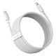 4. Baseus Simple Wisdom Lightning / USB-C Cable 20W 1.5 m 2 pcs - White