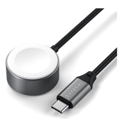 3. Satechi USB-C Fast Charging Cable - USB-C charging cable for Apple Watch, 5W 20 cm (space gray)
