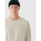 4. Men's oversized longsleeve with print 4F 4FRAW24TLONM502-12S