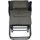 7. GARDEN ARMCHAIR WITH FOOTREST 57x83x106CM GREY-GREEN
