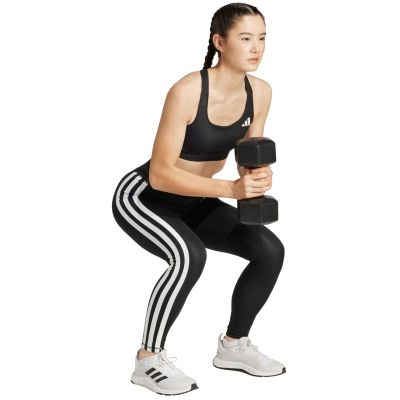 6. adidas Optime Essentials 3-Stripes 7/8 Women's Leggings Black JD6545