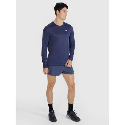 3. Men's quick-drying running longsleeve 4F 4FWSS25TFLOM326-22S