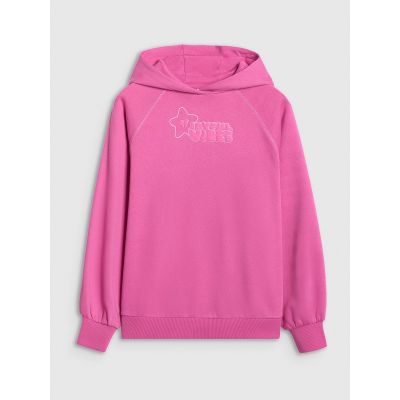 6. Girls' sweatshirt with hood, open, 4F 4FJRAW25TSWSF2439-54S