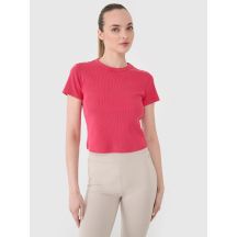 Women's slim ribbed t-shirt 4F 4FRSS25TTSHF2696-54S