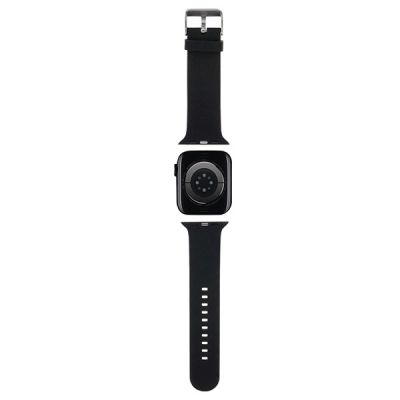 2. Karl Lagerfeld 3D Rubber Karl Head strap for Apple Watch 42/44/45/49mm - black