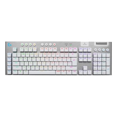 Logitech G G915 X Lightspeed Gaming Keyboard USB + RF Wireless + Bluetooth QWERTY American International White