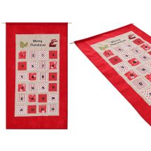 ADVENT CALENDAR 56x87CM RED