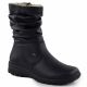 Leather waterproof women's ankle boots insulated with a membrane RIEKER Z7171-01