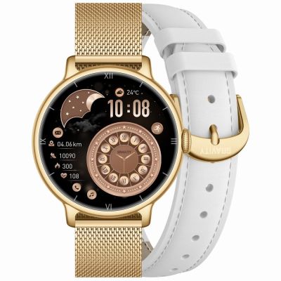 Smartwatch Gravity Gold Bracelet + Strap GT33-2
