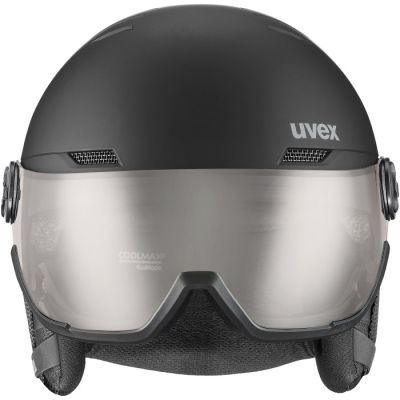 2. UVEX Wanted Visor pro V Ski Helmet, Matte Black