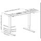 7. Equip 650805 Standing Desk Frame Electric Current 2 x Legs Black
