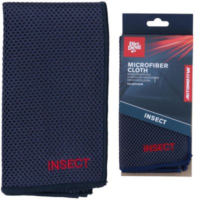 MICROFIBER CLEANING CLOTH INSECT REMOVAL 40x40CM DIRT DEVIL
