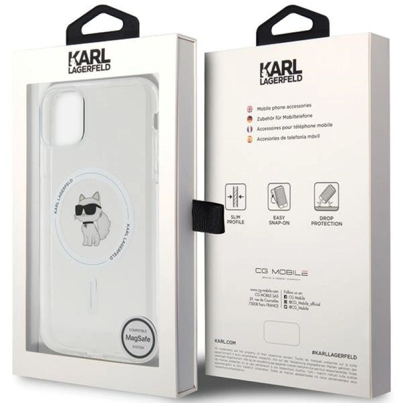 8. Karl Lagerfeld IML Choupette MagSafe case for iPhone 11 / Xr - transparent