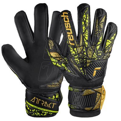 5. Reusch Attrakt Infinity Finger Support Jr 54 72 710 7739 goalkeeper gloves