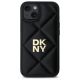 3. DKNY Quilted Stack Logo iPhone 14 Case - Black
