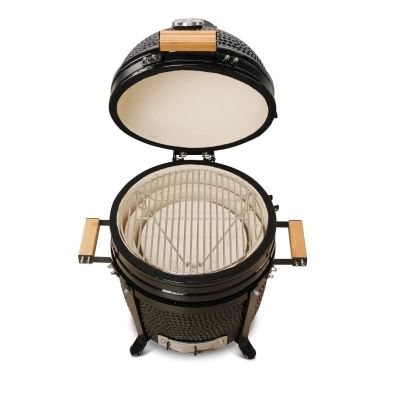 2. Kamado Bono Minimo Ceramic Grill 15” Kamado barbecue/grill Cart Charcoal (fuel) Black
