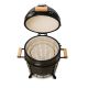 2. Kamado Bono Minimo Ceramic Grill 15” Kamado barbecue/grill Cart Charcoal (fuel) Black