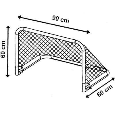 11. FOLDABLE FOOTBALL GOAL WITH NET 90x60x60CM ENERO PRO