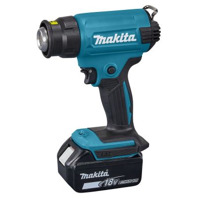 Makita DHG180Z Cordless Heat Gun 18V, 550°C, 220l/min, 4-Nozzle Set