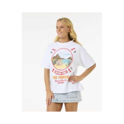 5. RIP CURL Cove Heritage Tee White