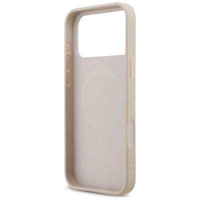 7. Guess 4G Small Classic Logo MagSafe Case for iPhone 17 Pro Max / 18 Pro Max - Pink