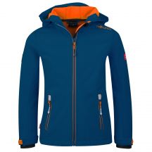 Trollkids Kids Trollfjord Jacket with hood, blue (161-142)