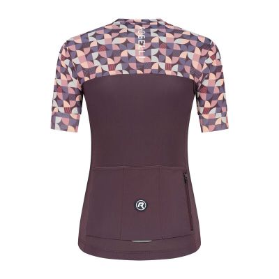 2. Rogelli ESSENTIAL GRAPHIC burgundy-coral T-shirt XS