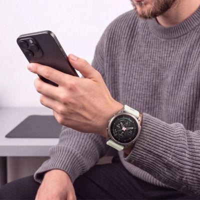 8. Tech-Protect Silicone Strap for Garmin Fenix 5 / 6 / 6 Pro / 7 / 8 / 8 Pro / E / 9 / 9 Pro (51 mm) – grey