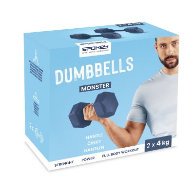 2. Spokey Monster dumbbells 2x 4 kg SPK-944045