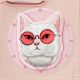 8. Nimmy Glasses Cool Cat MagSafe Case for iPhone 16 Pro - Pink