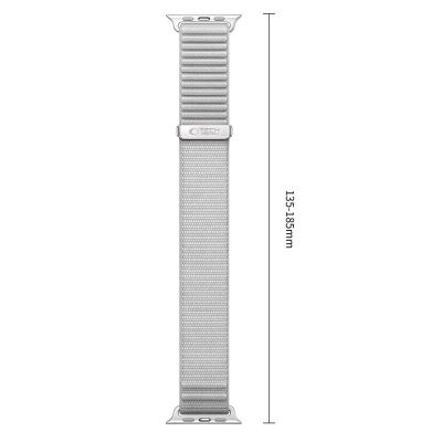 3. Tech-Protect NylonLoop Band for Apple Watch 44 / 45 / 46 / 49 mm – Grey