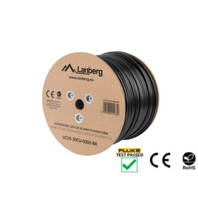 4. Lanberg LCU5-30CU-0305-BK Black 305m Cat5e U/UTP Network Cable