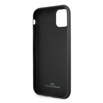 7. BMW Leather Perforate Case for iPhone 11 / Xr - Black
