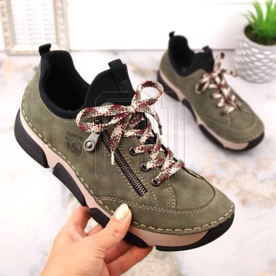 6. Comfortable Rieker W RKR610 green shoes
