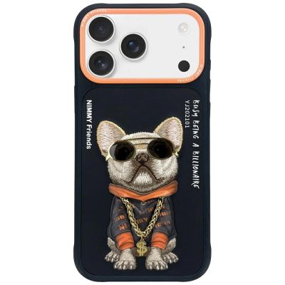 Nimmy Glasses Cool Dog Case for iPhone 17 Pro - Black