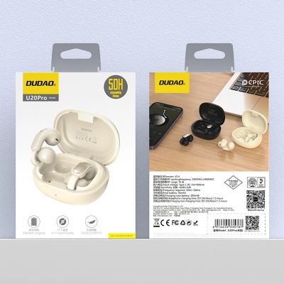 8. Dudao U20 Pro TWS Bluetooth Wireless Headphones - White