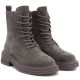 4. Women's leather ankle boots, khaki suede, Sergio Leone TR-02