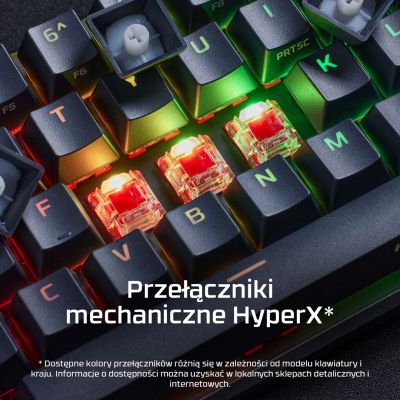 6. HyperX Alloy Origins 65 black / Gaming keyboard / mechanical / HyperX Red / US / RGB / USB-C