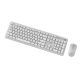 4. GEMBIRD Slim Pro Business Wireless Keyboard and Mouse Set for Desk, White, RU Layout