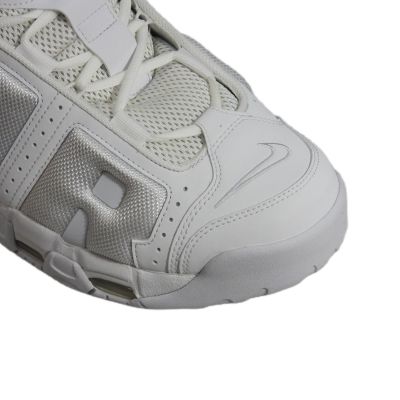 6. Nike Air More Uptempo Low Triple White Men's Sports Shoes - FZ3055-100