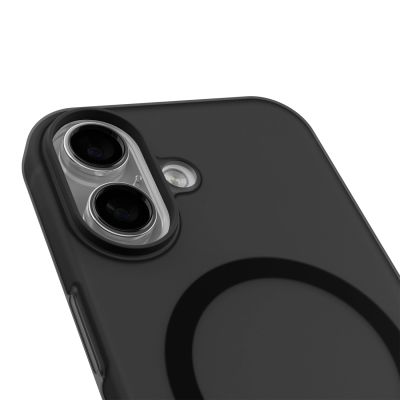 5. Puro Daylight Magsafe Compatible Silicone Case for iPhone 17 - Translucent Black